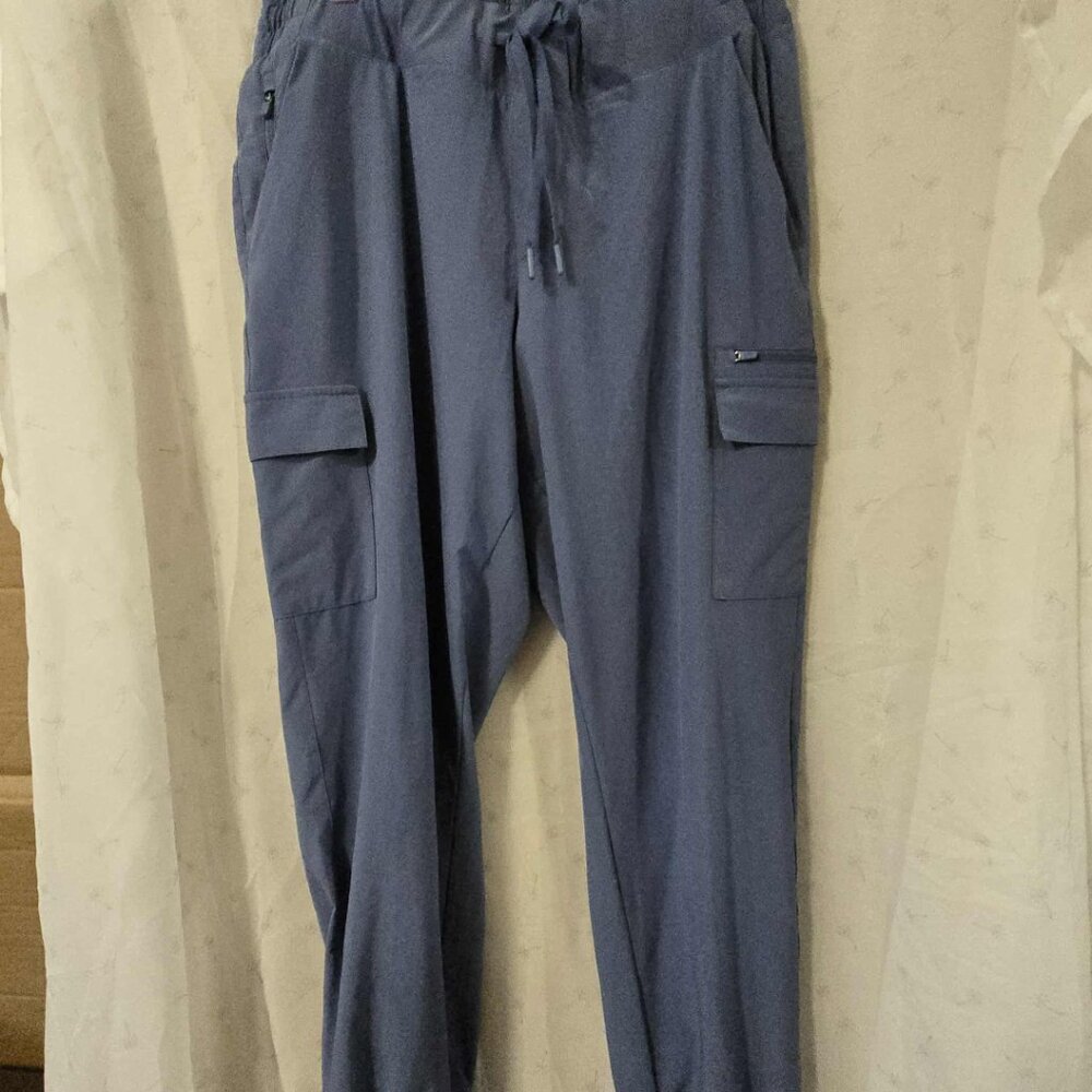 Blue Lightweight Cargo Jogger Pants - Stretch and Pockets! - Picture 6 of 8